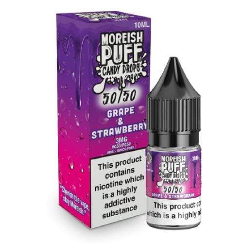 Moreish Puff 50/50 Candy Drops Grape & Strawbe...