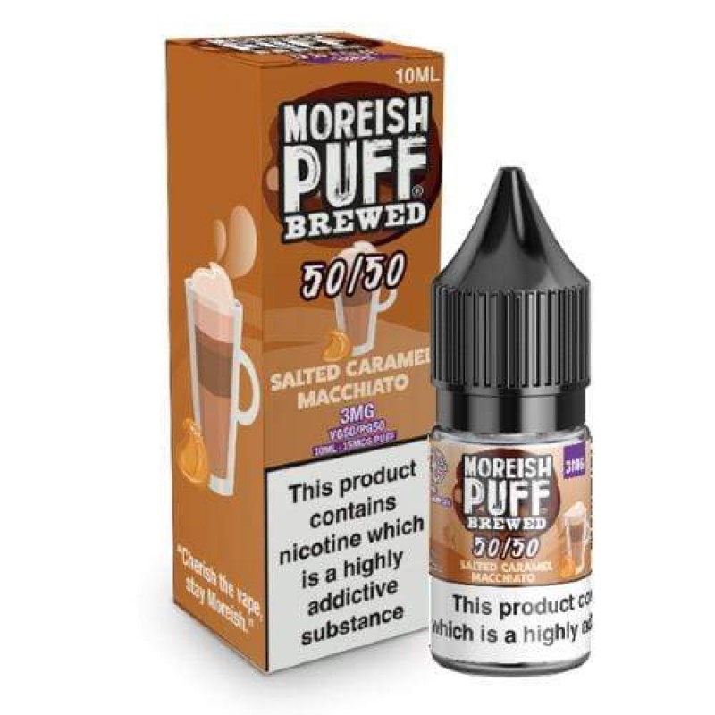 Moreish Puff 50/50 Brewed Salted Caramel Macchiato