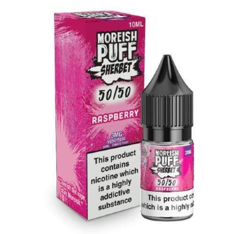 Moreish Puff 50/50 Sherbet Raspberry