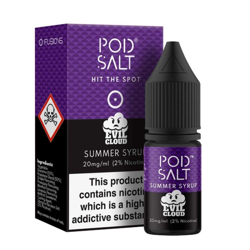 Pod Salt Fusions Evil Cloud Summer Syrup Nic Salt