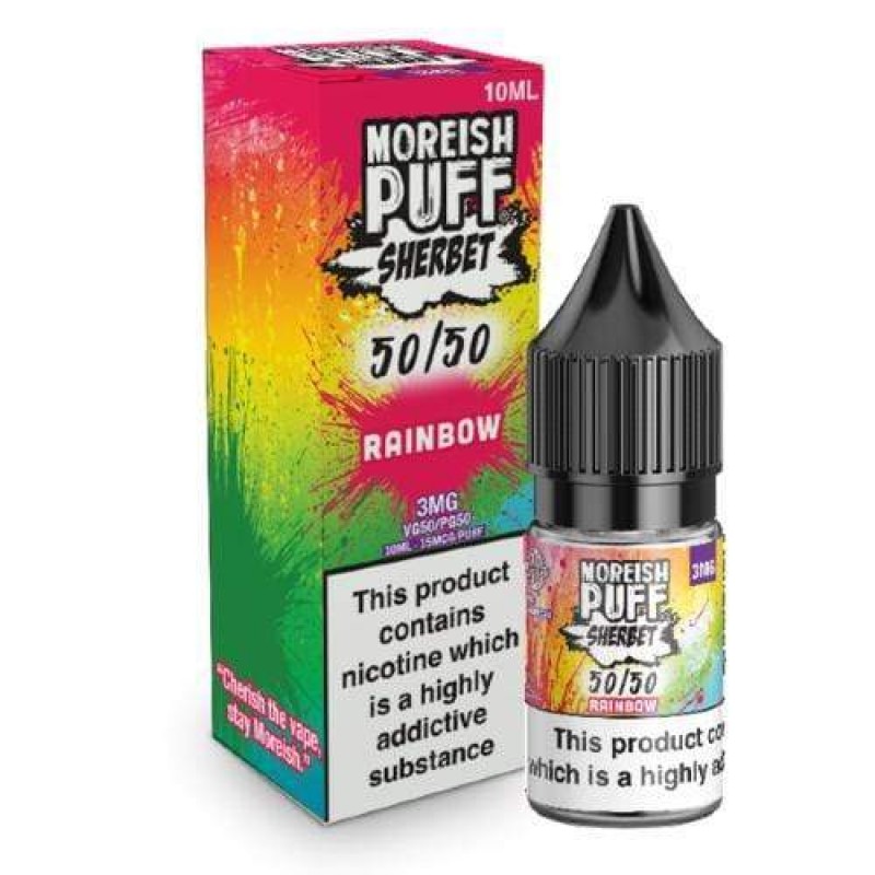 Moreish Puff 50/50 Sherbet Rainbow