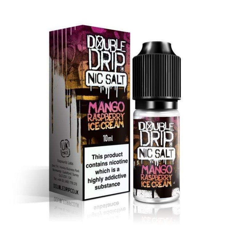 Double Drip Mango Raspberry Ice Cream Nic Salt