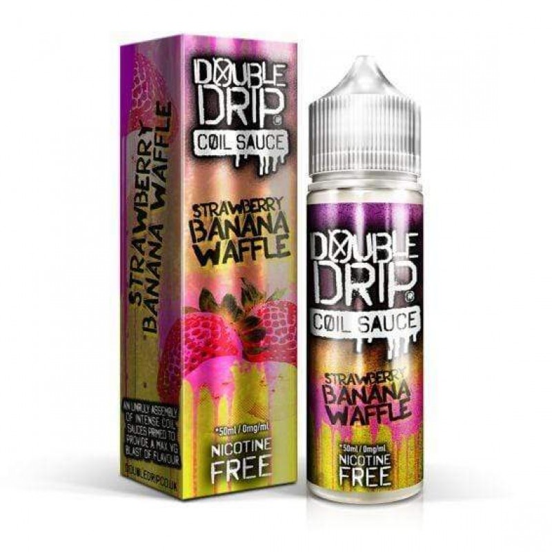 Double Drip Coil Sauce Strawberry Banana Waffle