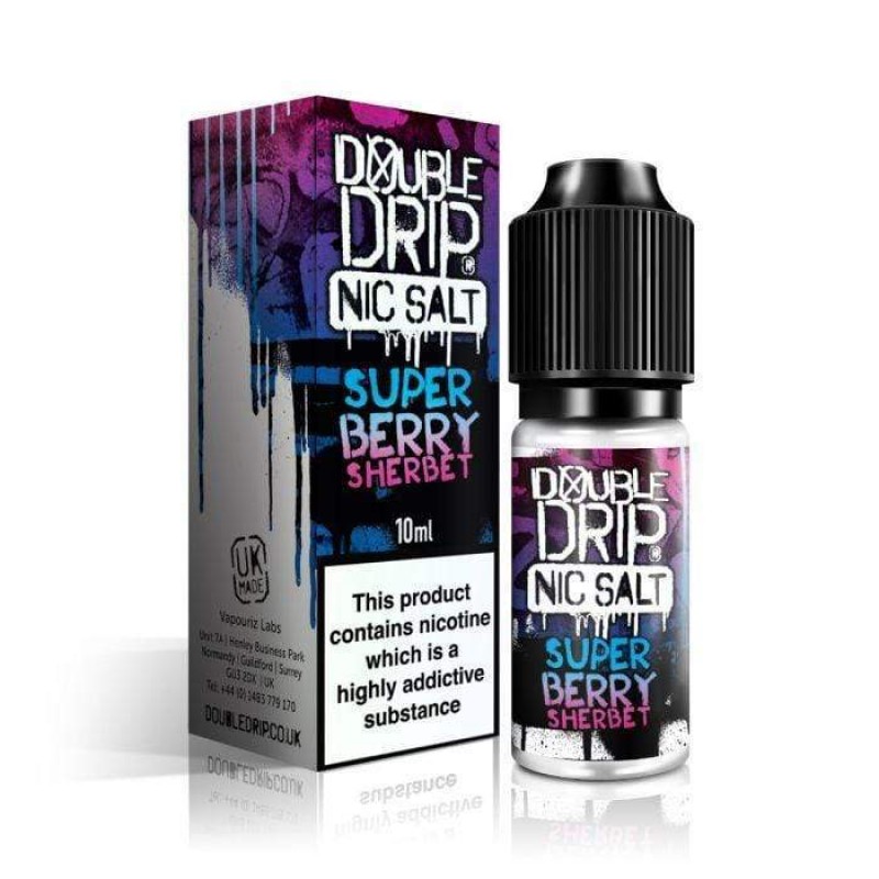 Double Drip Super Berry Sherbet Nic Salt