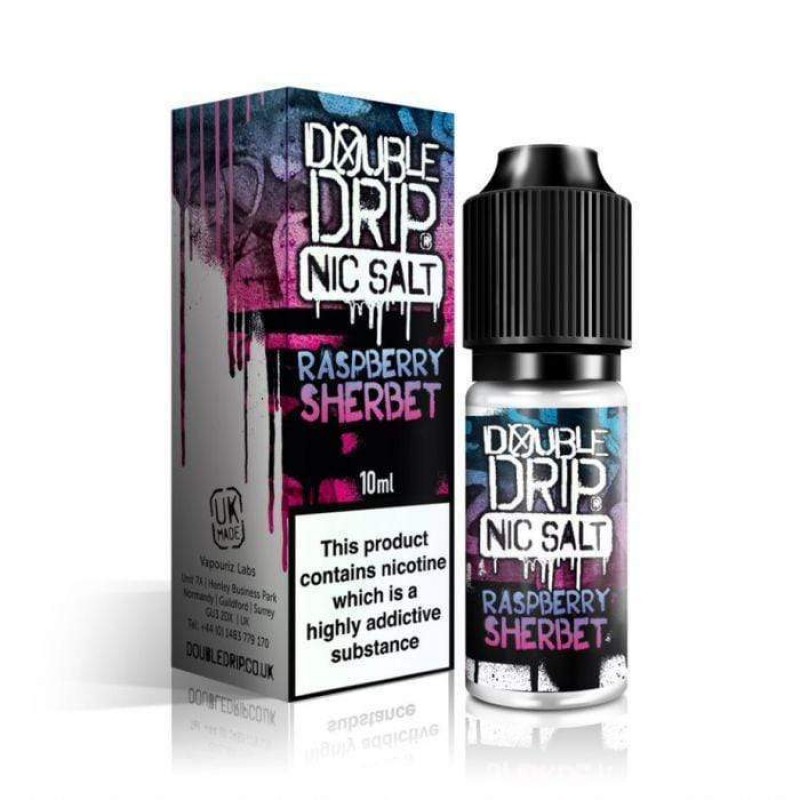 Double Drip Raspberry Sherbet Nic Salt