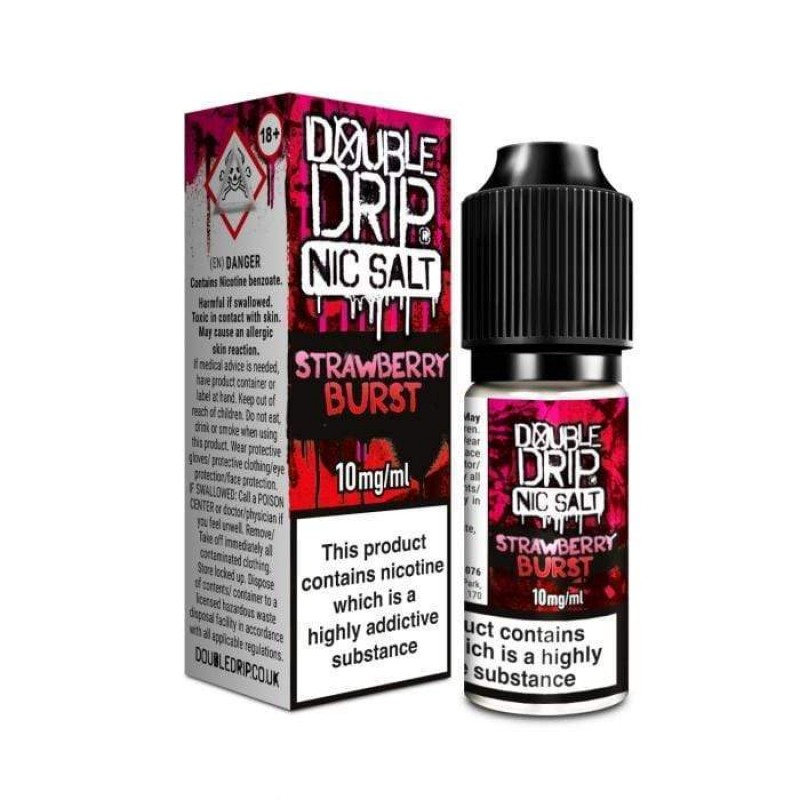 Double Drip Strawberry Burst Nic Salt