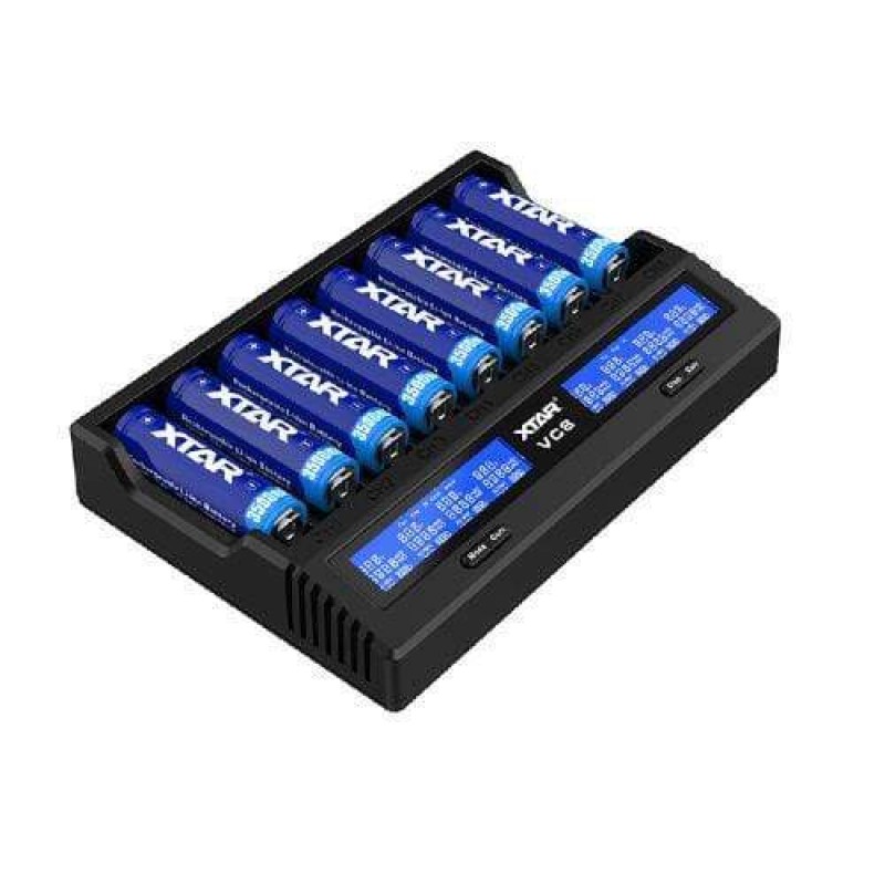 Xtar VC8 Eight Bay USB Type-C Battery Charger