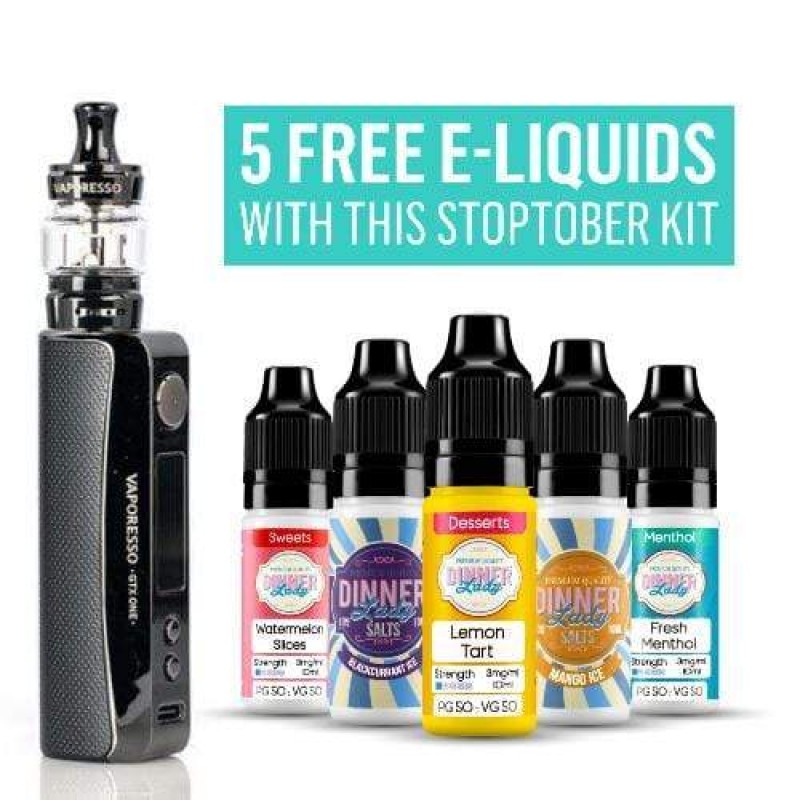 Stoptober 2021 Box Kit + 5 x FREE Dinner Lady E-Li...